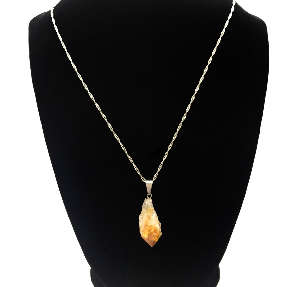Rough Citrine Necklace